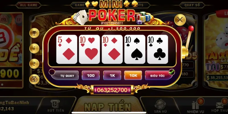 Chi tiết cách chơi Mini Poker 